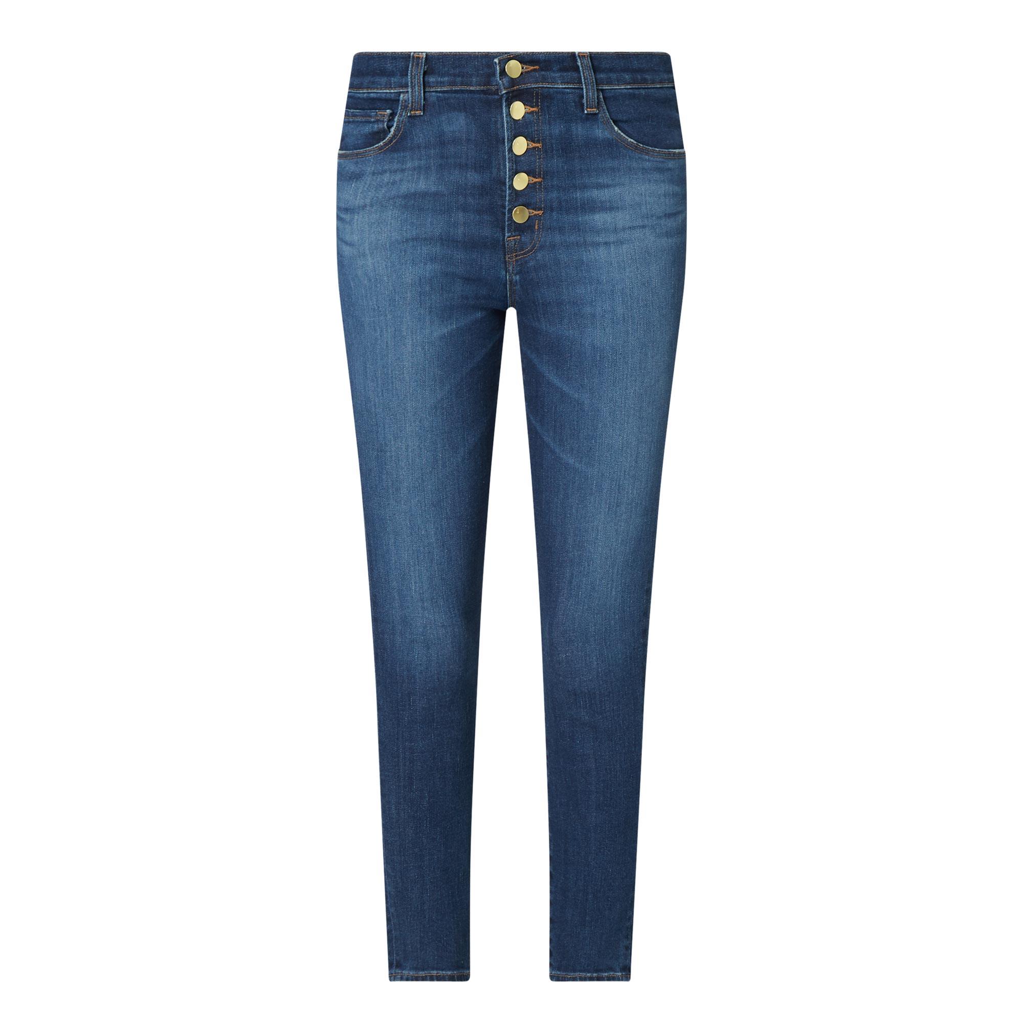 Dark Blue Cropped Jeggings