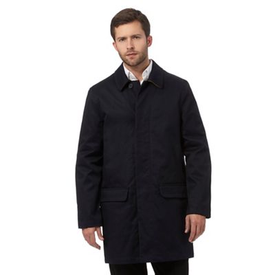 J by Jasper Conran Navy twill mac coat