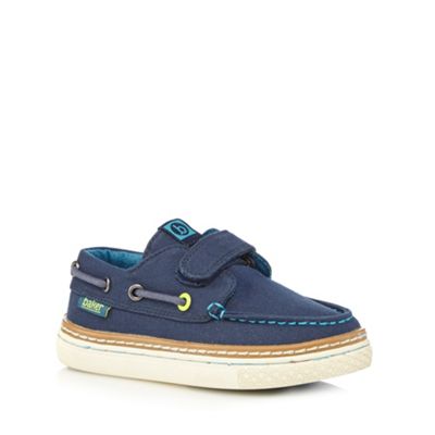 Ted Baker Boys' navy boat rip tape shoes