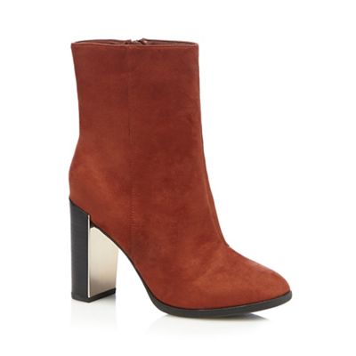 Call It Spring Red Umlalazi suedette black heel boots