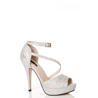 quiz silver sandals