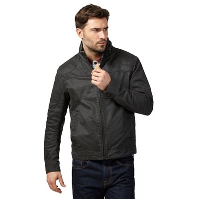 Mantaray waxed hot sale biker jacket