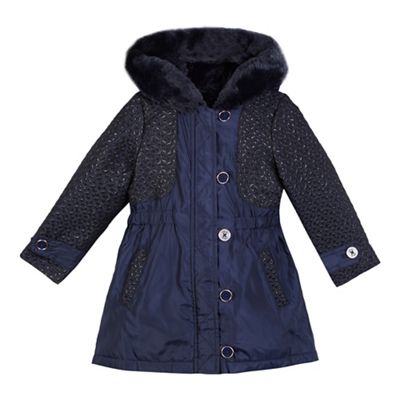 Baker by Ted Baker Girls navy 3 in 1 coat