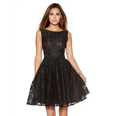 quiz lace high neck dress