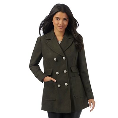 military style pea coat