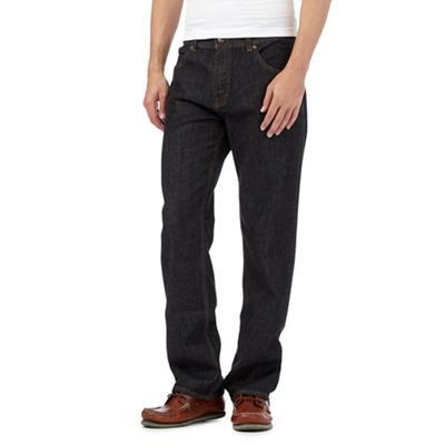 black regular fit jeans