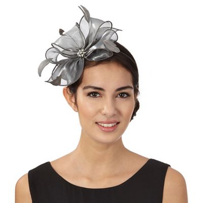 silver bow fascinator