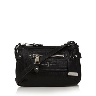 Black studded designer outlet bag