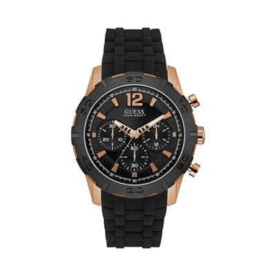 Mens watch outlet rose gold black