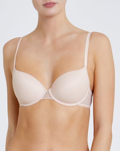 Dunnes Stores  White Wired Push Up T-shirt Bra