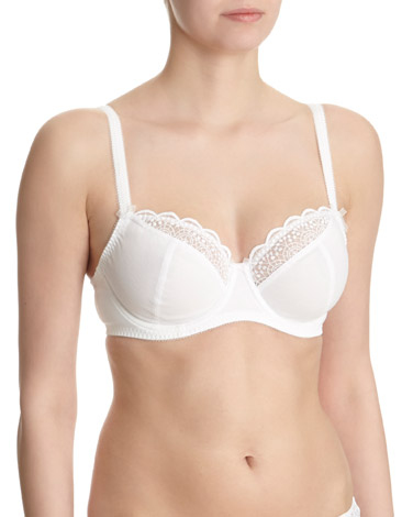 Dunnes Stores  White Isla Lace Underwired Balcony Bra