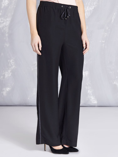 Maeve Printed Wide-Leg Trousers