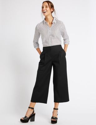 Maeve Printed Wide-Leg Trousers