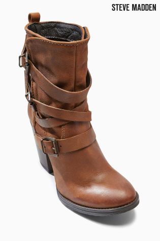 Brown Steve Madden Cognac Yale Boot