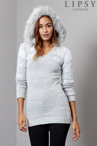 lipsy fairisle tunic dress